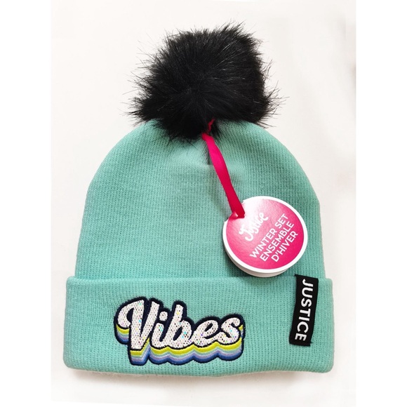💕3/$20💕 New* Justice Girls 2 Pack Beanie/ Blue - Picture 2 of 7
